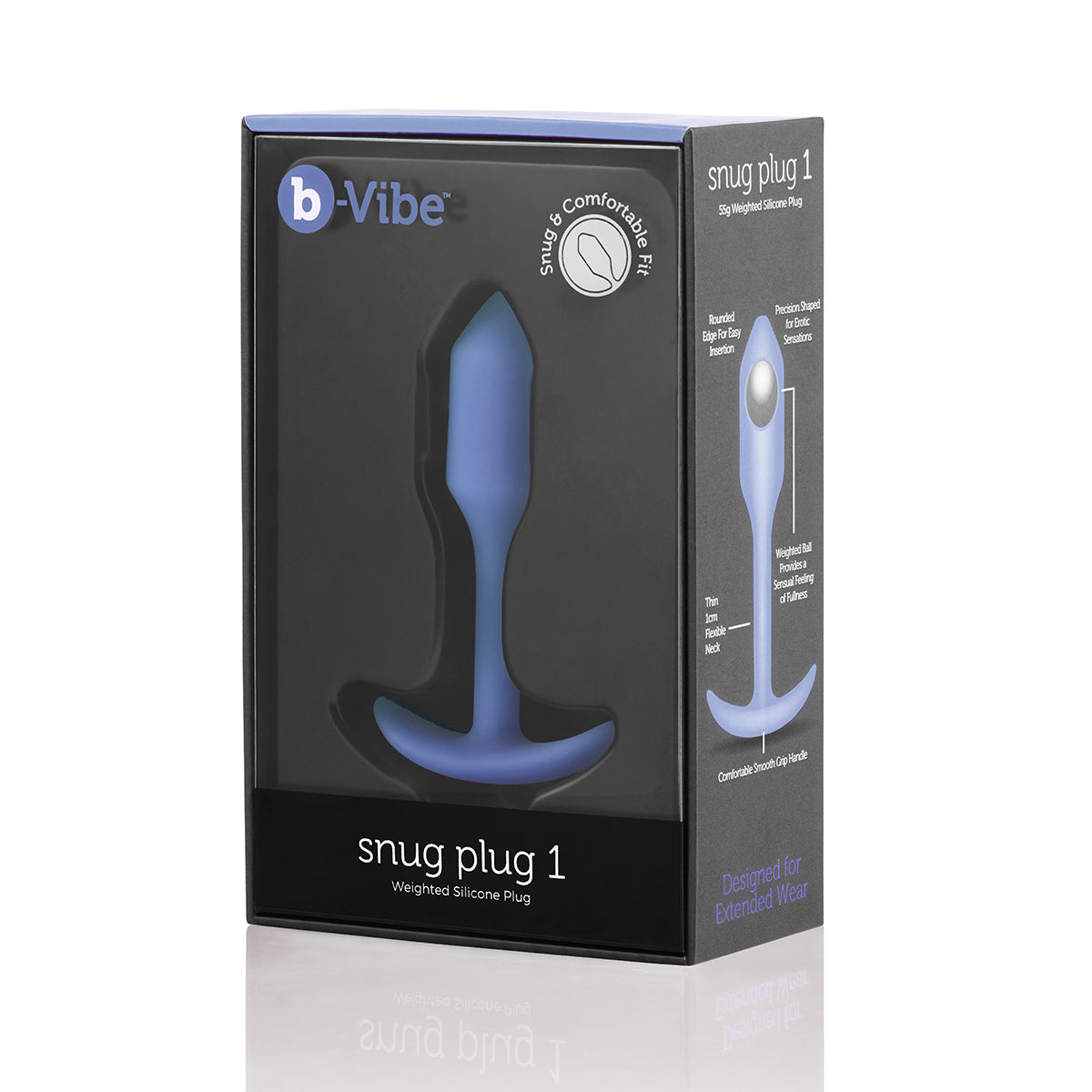 Anal Toys: B-Vibe Snug Plug 1 Small - Violet | Shop Now Intimates Adult Boutique