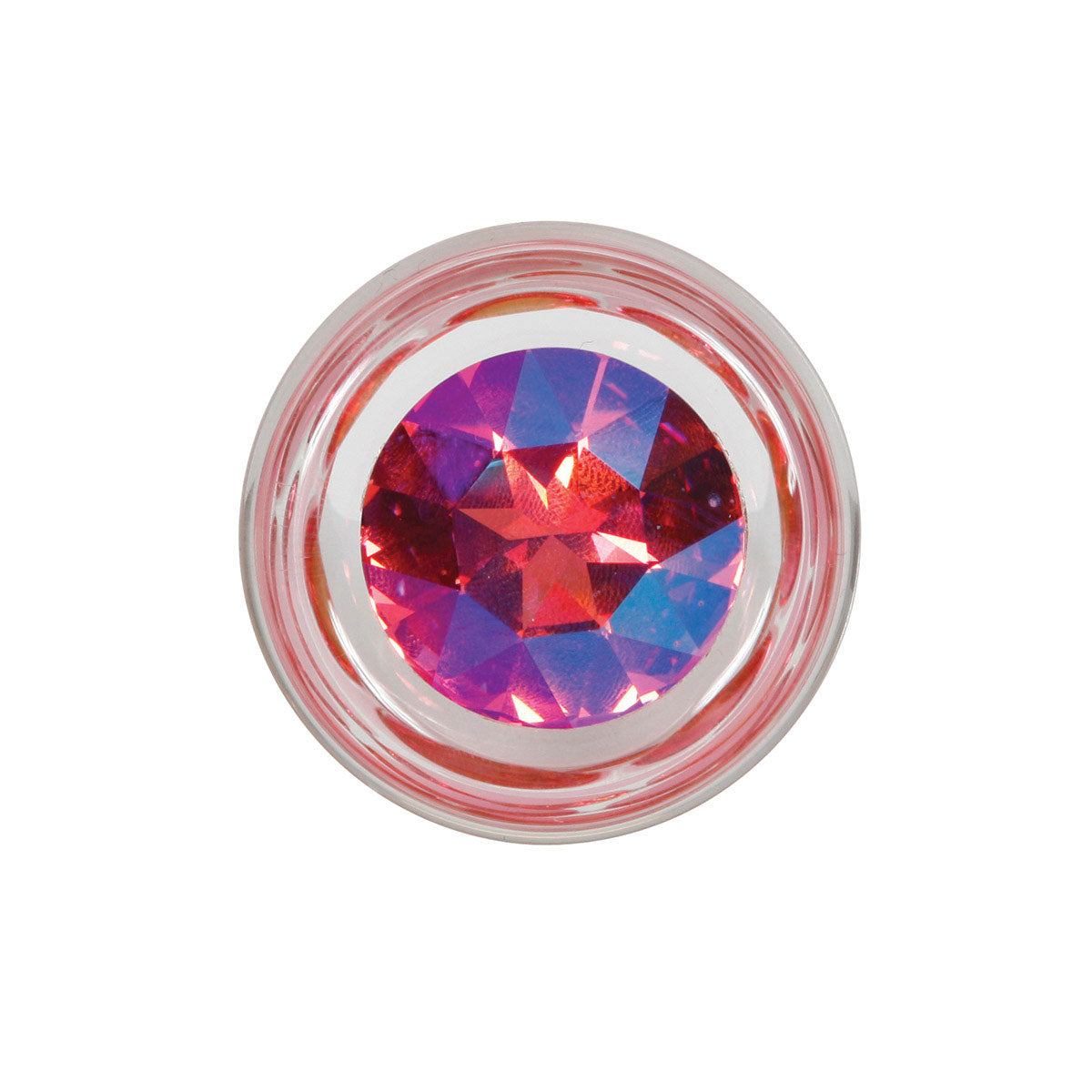 Crystal Delights Pineapple Delight Butt Plug with Pink Crystal  Intimates Adult Boutique