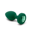 Shop B-Vibe Vibrating Jewel Plug - Emerald | Anal Toys Intimates Adult Boutique
