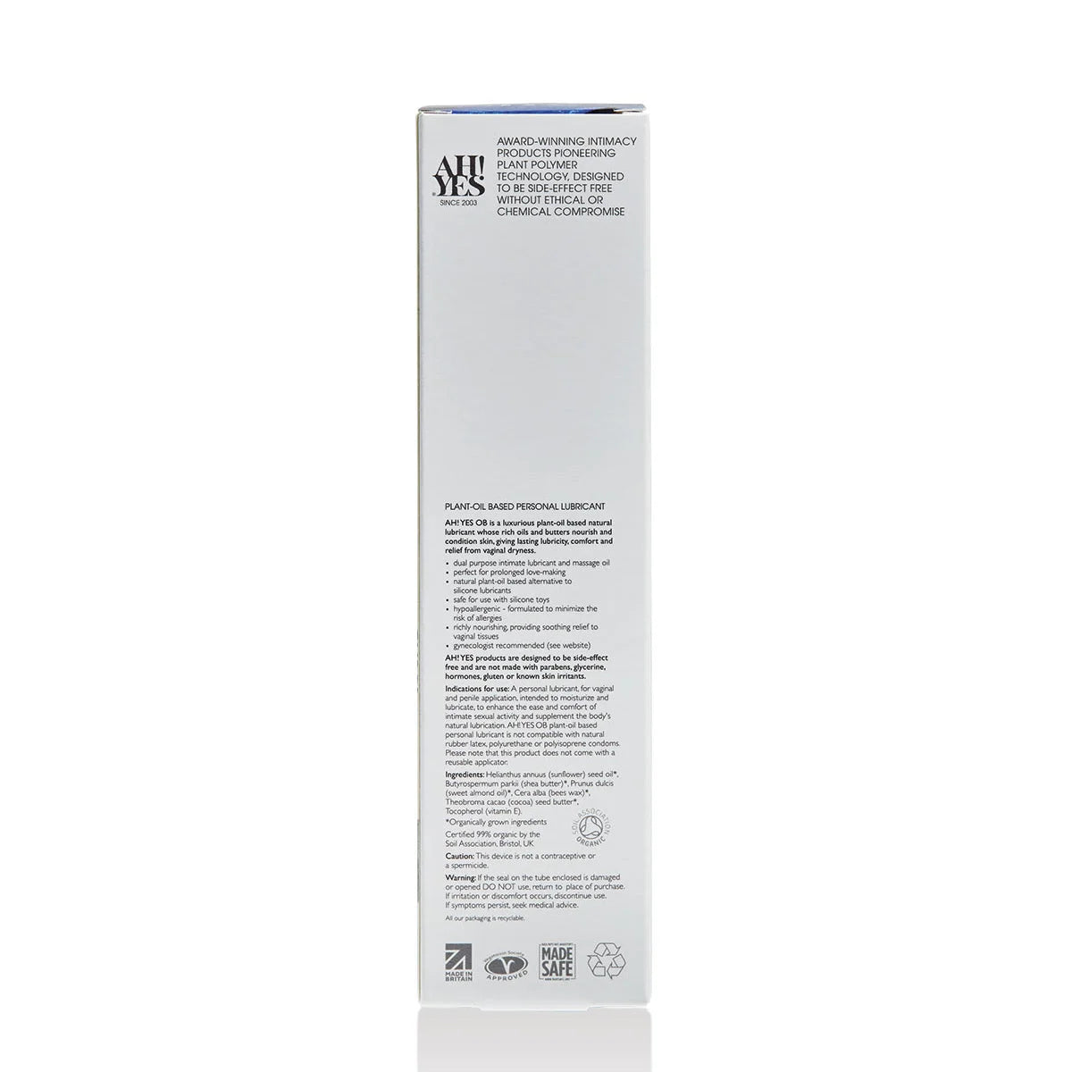 AH! YES Oil-based Lube | PersonalLube 4.7oz Intimates Adult Boutique