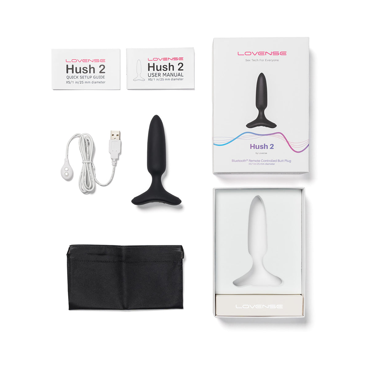 Anal Toys: Lovense Hush 2 Vibrating App Based Vibrating Butt Plug  Intimates Adult Boutique
