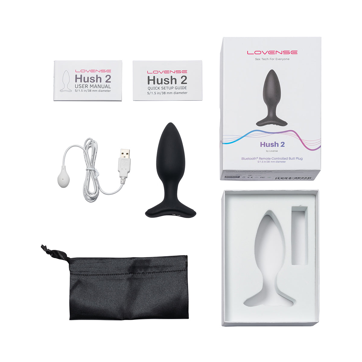 Anal Toy: Lovense Hush 2 - Small Vibrating Butt Plug Intimates Adult Boutique