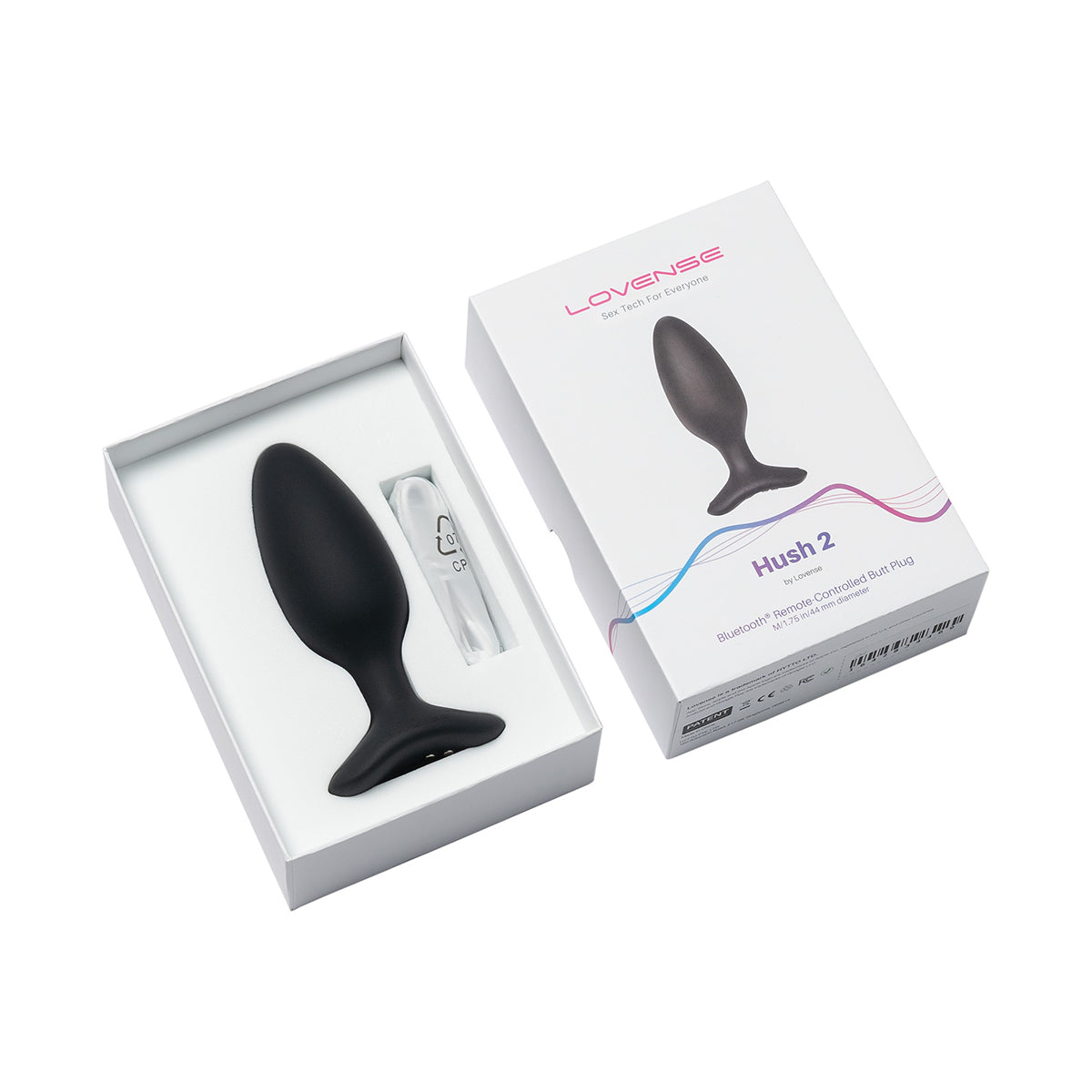 Medium Lovense Hush 2 Remote Anal Vibrator Butt Plug | Buy Now Intimates Adult Boutique