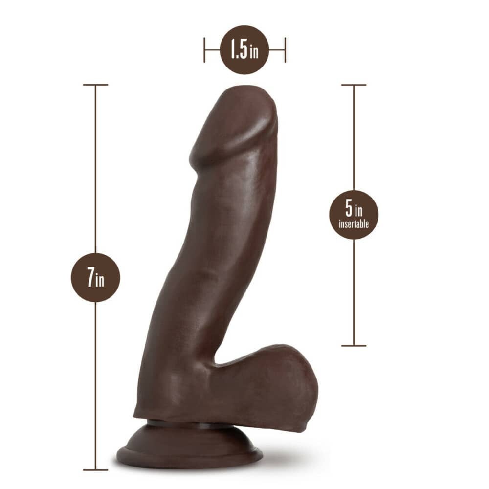 Au Naturel Troy 6in Chocolate Dildo With Suction Cup  Intimates Adult Boutique