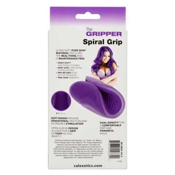 The Gripper Spiral Grip Purple Intimates Adult Boutique