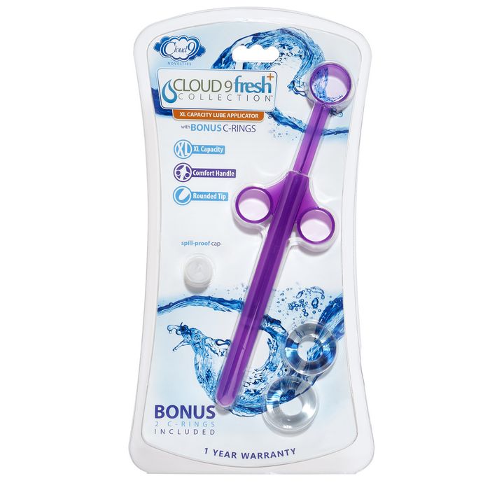 Cloud 9 Fresh XL Lube Applicator with 2 Bonus C-rings  Intimates Adult Boutique