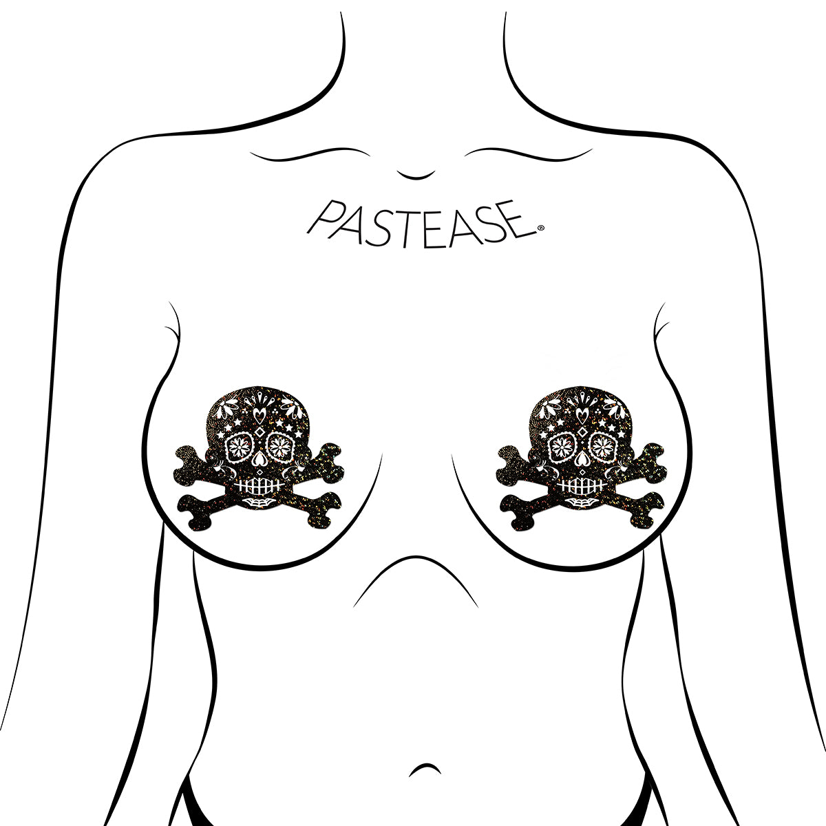 Pastease Sugar Skull Crossbones Intimates Adult Boutique