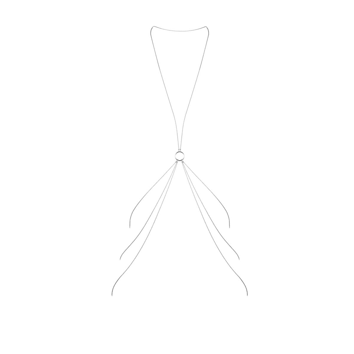 Bijoux Indiscrets Magnifique Collection 8 Body Chain - Silver Intimates Adult Boutique