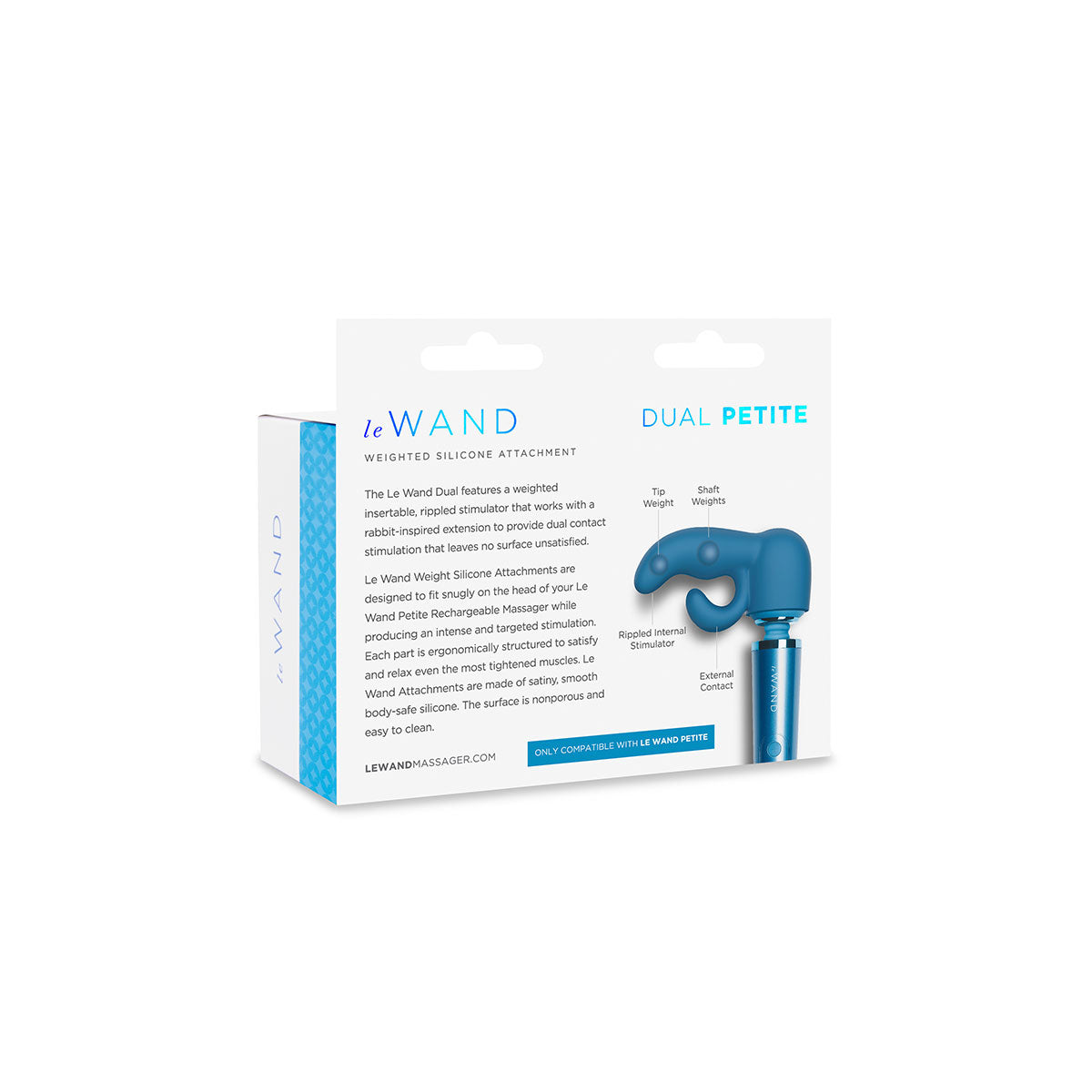 Le Wand Petite Dual Weighted Silicone Attachment Intimates Adult Boutique