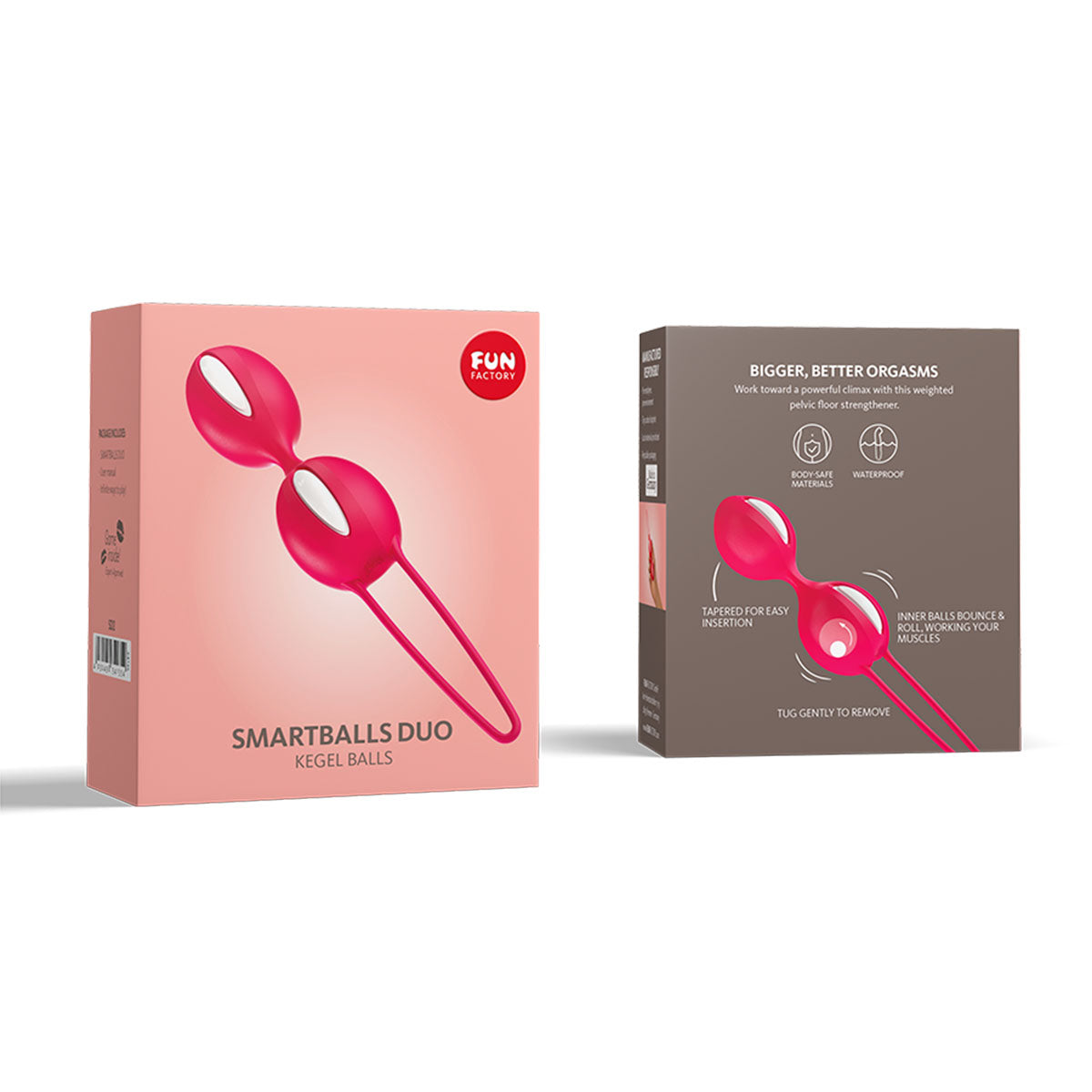 Fun Factory Smartballs Duo - White-India Red Intimates Adult Boutique
