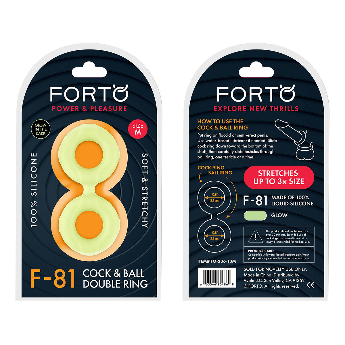 FORTO F-81 47mm Double Ring - Glow Intimates Adult Boutique