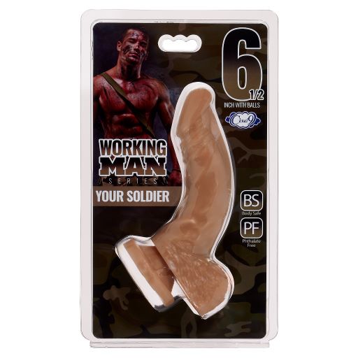 Cloud 9 Working Man 6.5 Tan Dildo  Intimates Adult Boutique