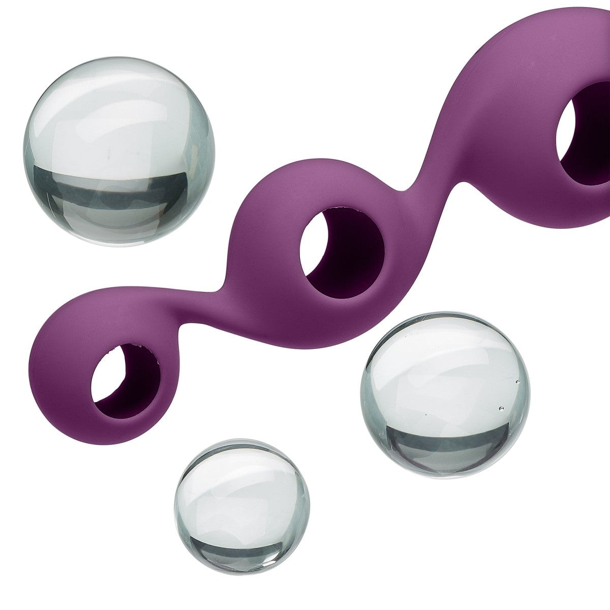 Cloud 9 Health & Wellness Borosilicate Kegel Training Set - Plum Intimates Adult Boutique