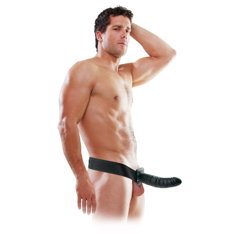Fetish Fantasy 8in Hollow Strap On Black Intimates Adult Boutique