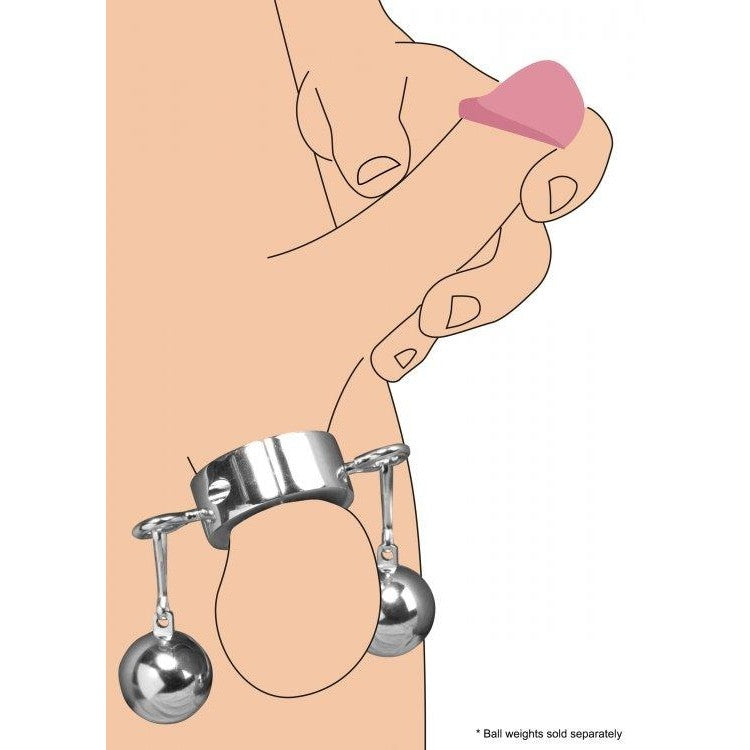 Master Series Ball Trap Metal Ball Stretcher Intimates Adult Boutique