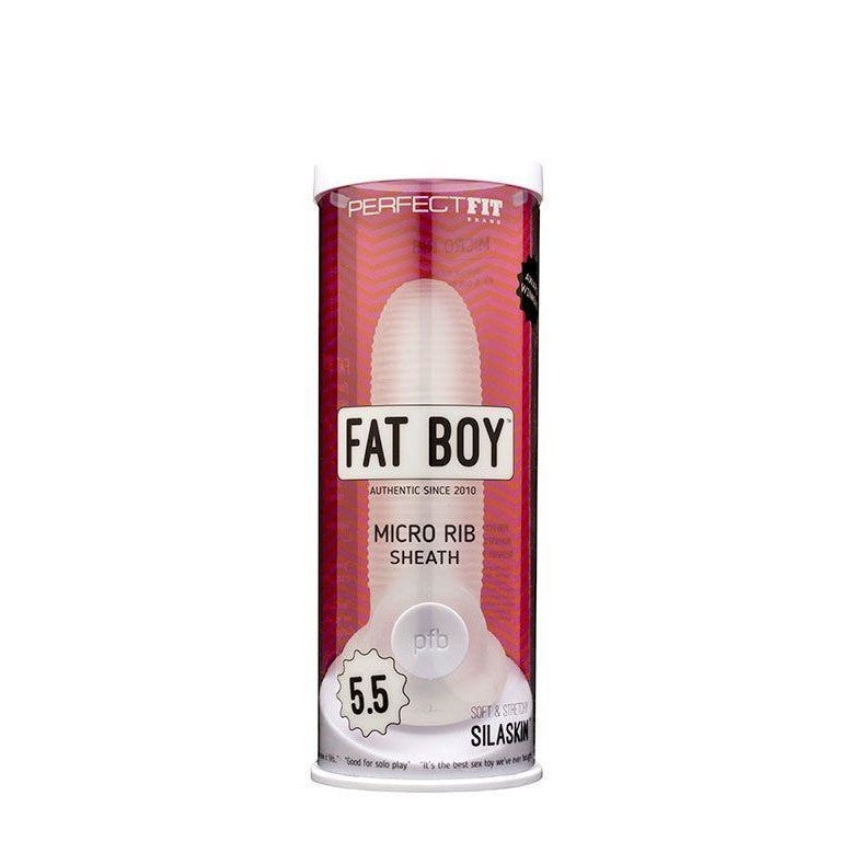Clear Penis Sheath 5.5in Sextoy - Perfect Fit Fat Boy Micro Ribbed Intimates Adult Boutique