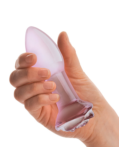 Glas 5 Rosebud Glass Butt Plug Intimates Adult Boutique