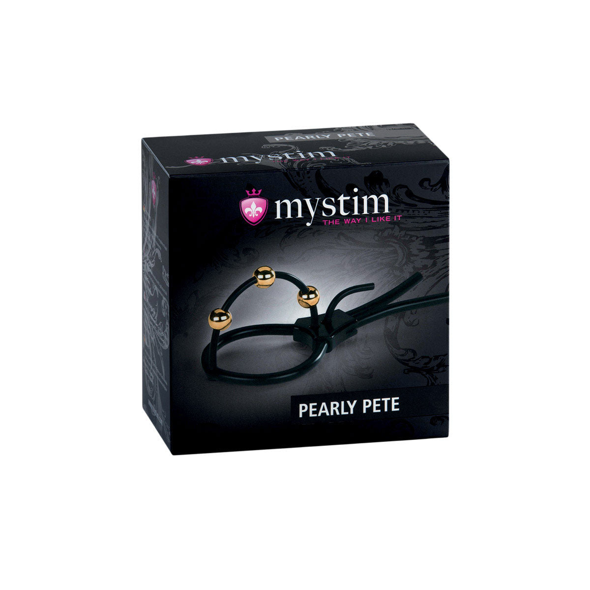Mystim Pearly Pete - Corona Strap with Golden Balls Intimates Adult Boutique