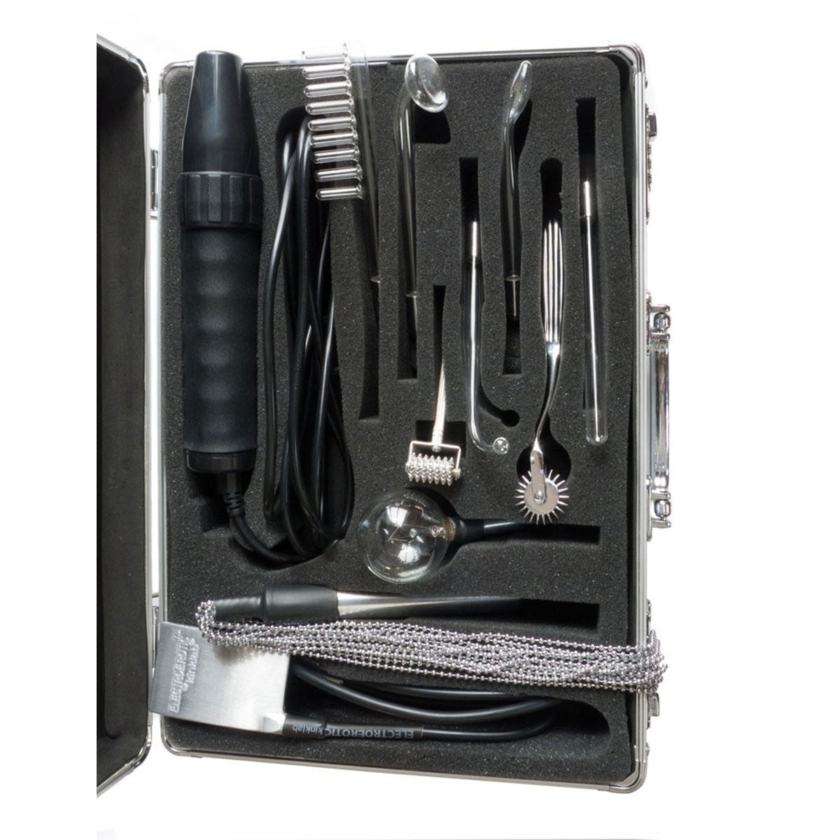 Agent Noir Neon Wand Briefcase Kit: Fetish Collection for Unique Play Intimates Adult Boutique