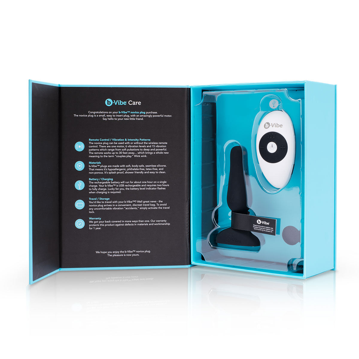 Anal Toys: B-Vibe Beginners Butt Plug - Black Intimates Adult Boutique