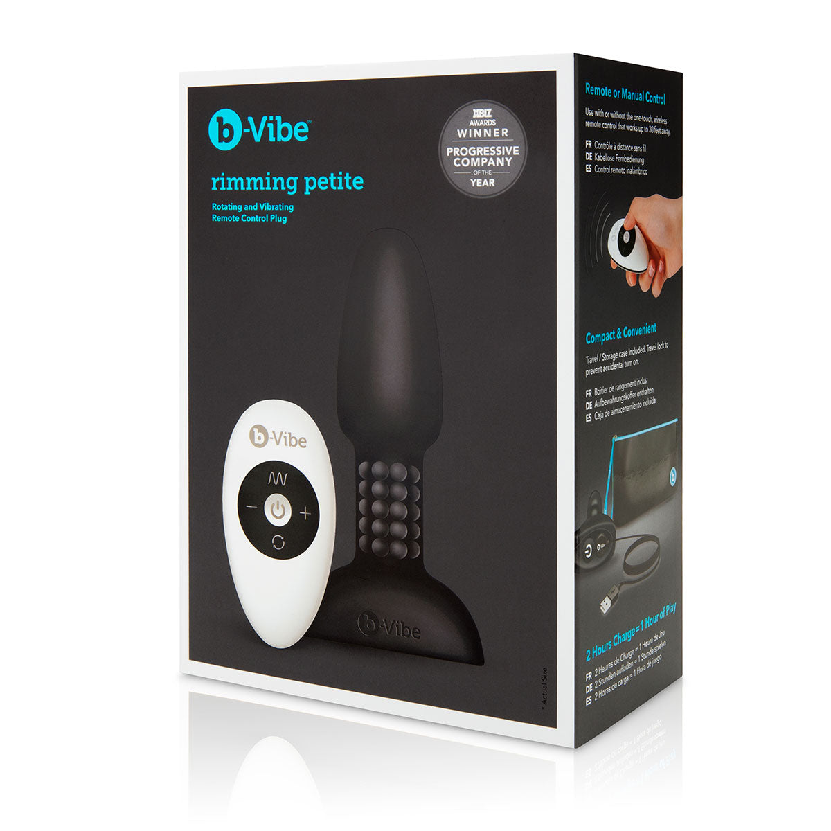 B-Vibe Rimming Petite Plug - Black | Anal Toys Intimates Adult Boutique