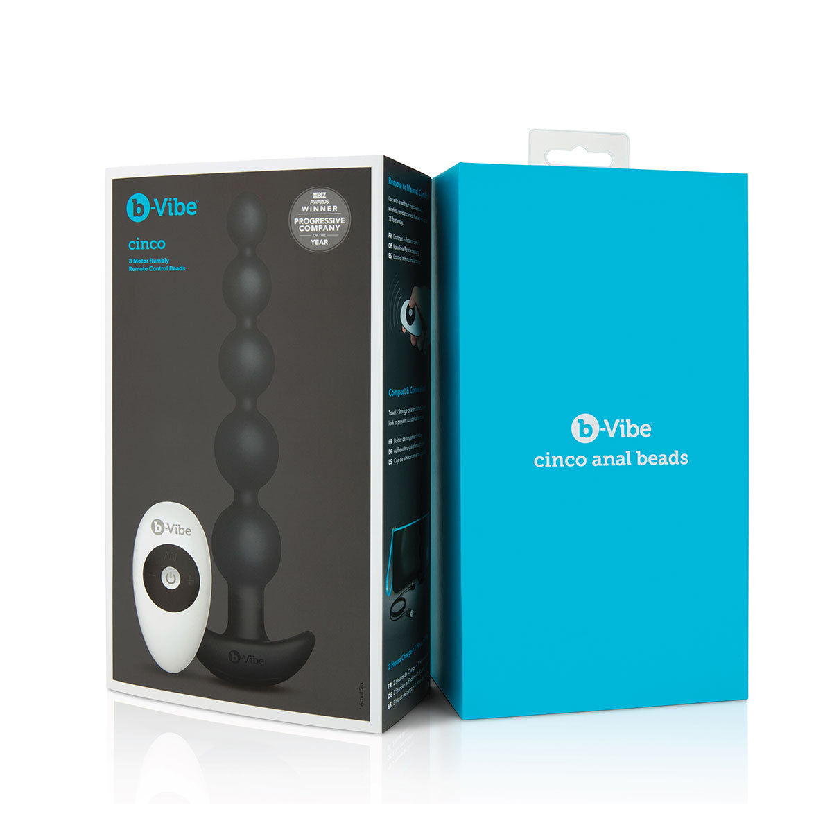 B-Vibe Cinco Beads - Black | Anal Toys - Reviews & Best Prices Intimates Adult Boutique