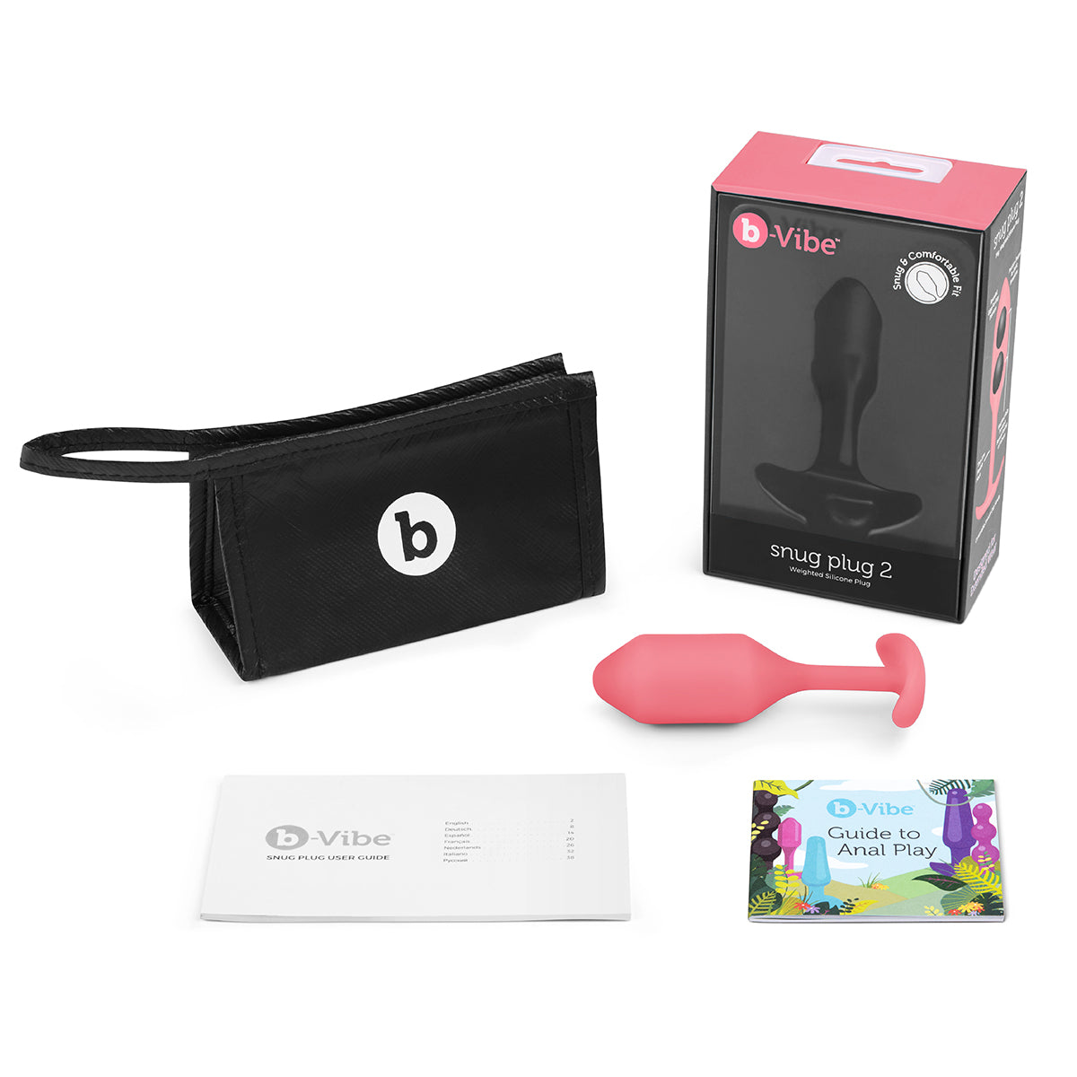 B-Vibe Snug Plug 2 (Medium) - Green | Anal Toy Intimates Adult Boutique