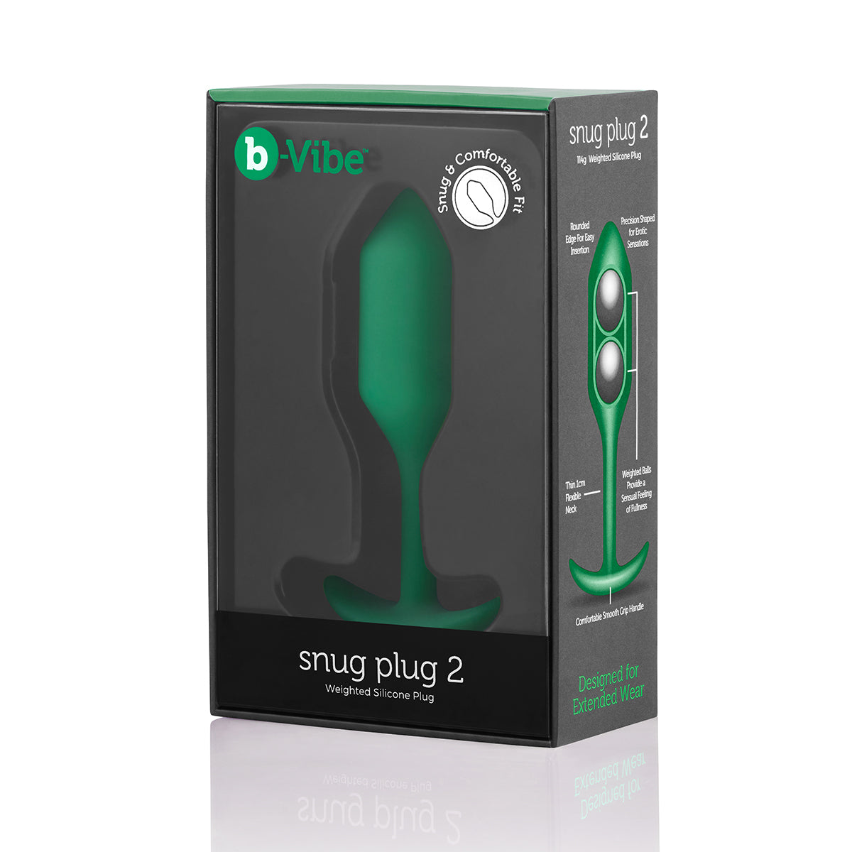 B-Vibe Snug Plug 2 (Medium) - Coral | Anal Toys Intimates Adult Boutique