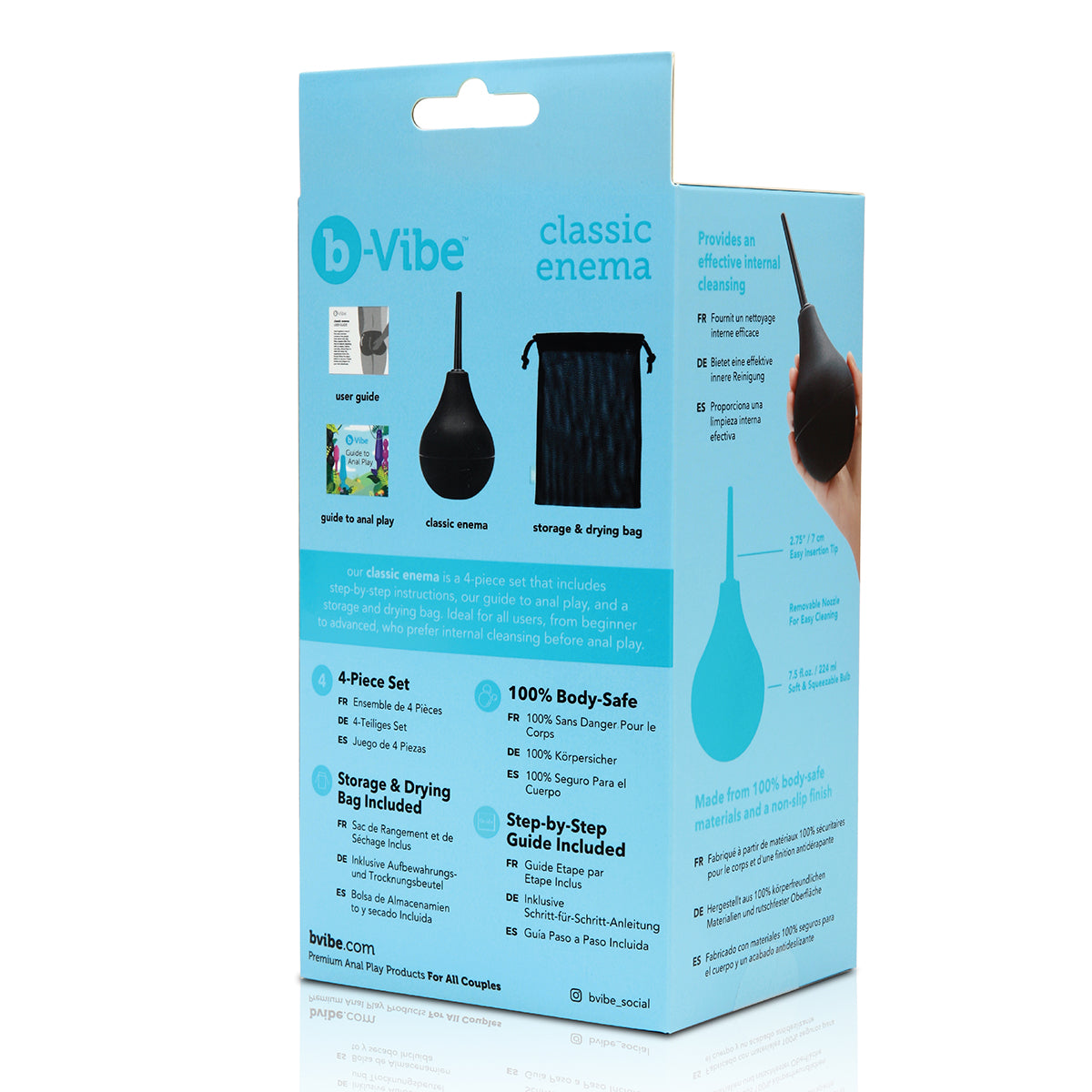 Anal Toys: B-Vibe Classic Enema Bulb Intimates Adult Boutique