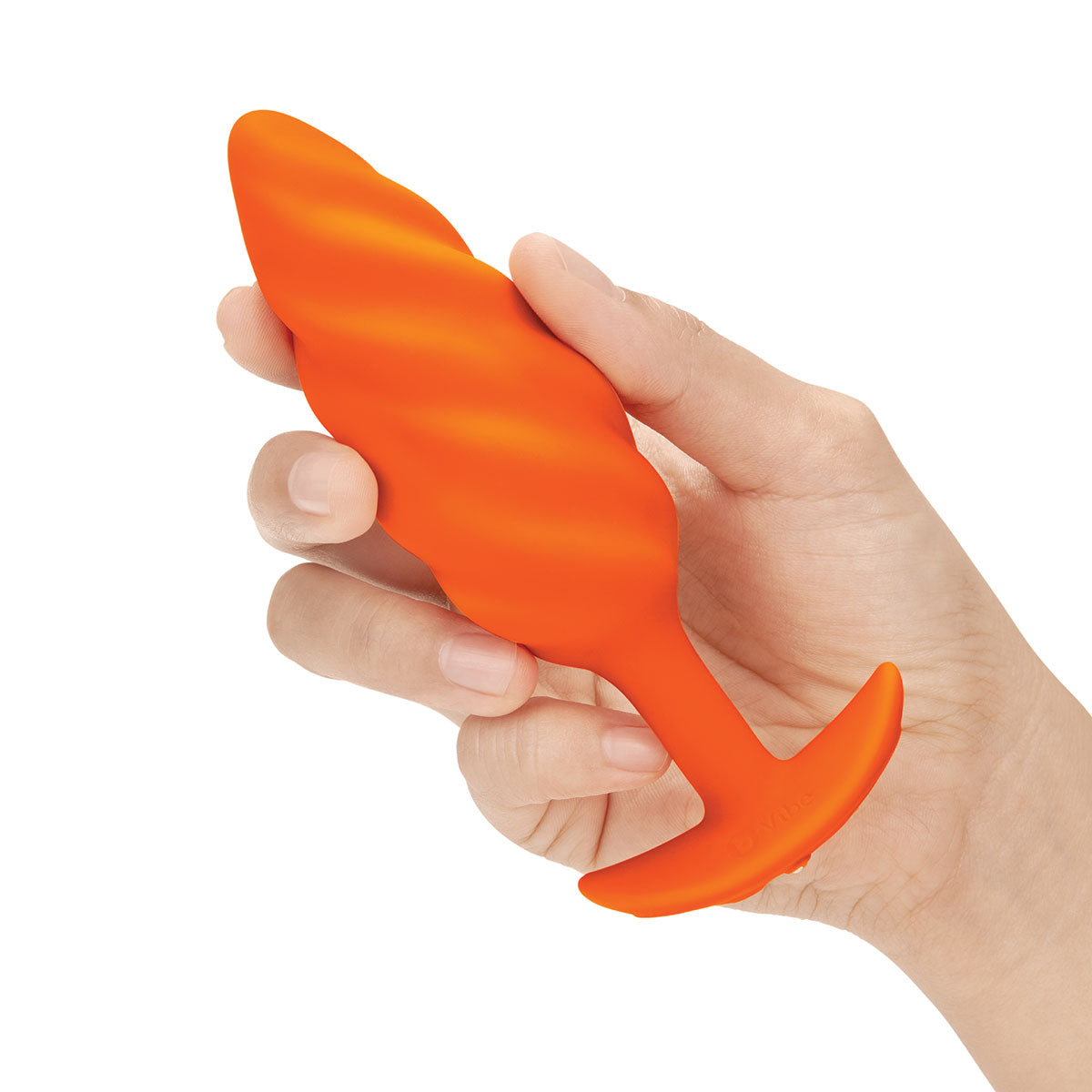 Shop B-Vibe Texture Plug Swirl Orange (Medium) | Anal Toys Category Intimates Adult Boutique