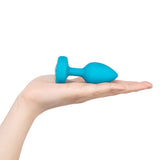 Anal Toys: B-Vibe Vibrating Jewel Plug Small-Medium - Aqua Intimates Adult Boutique