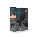 B-Vibe Vibrating Jewel Plug Medium-Large - Black Intimates Adult Boutique