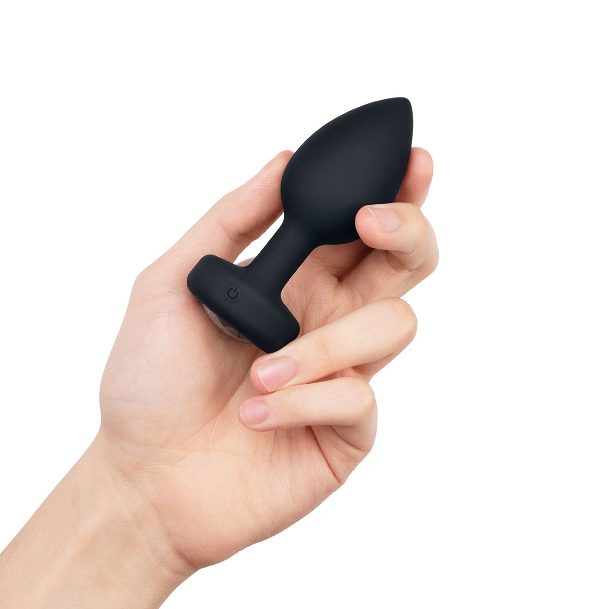 B-Vibe Vibrating Jewel Plug Medium-Large - Black Intimates Adult Boutique