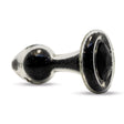 Crystal Delights Glass Sparkle Plug - Black | Anal Toys  Intimates Adult Boutique