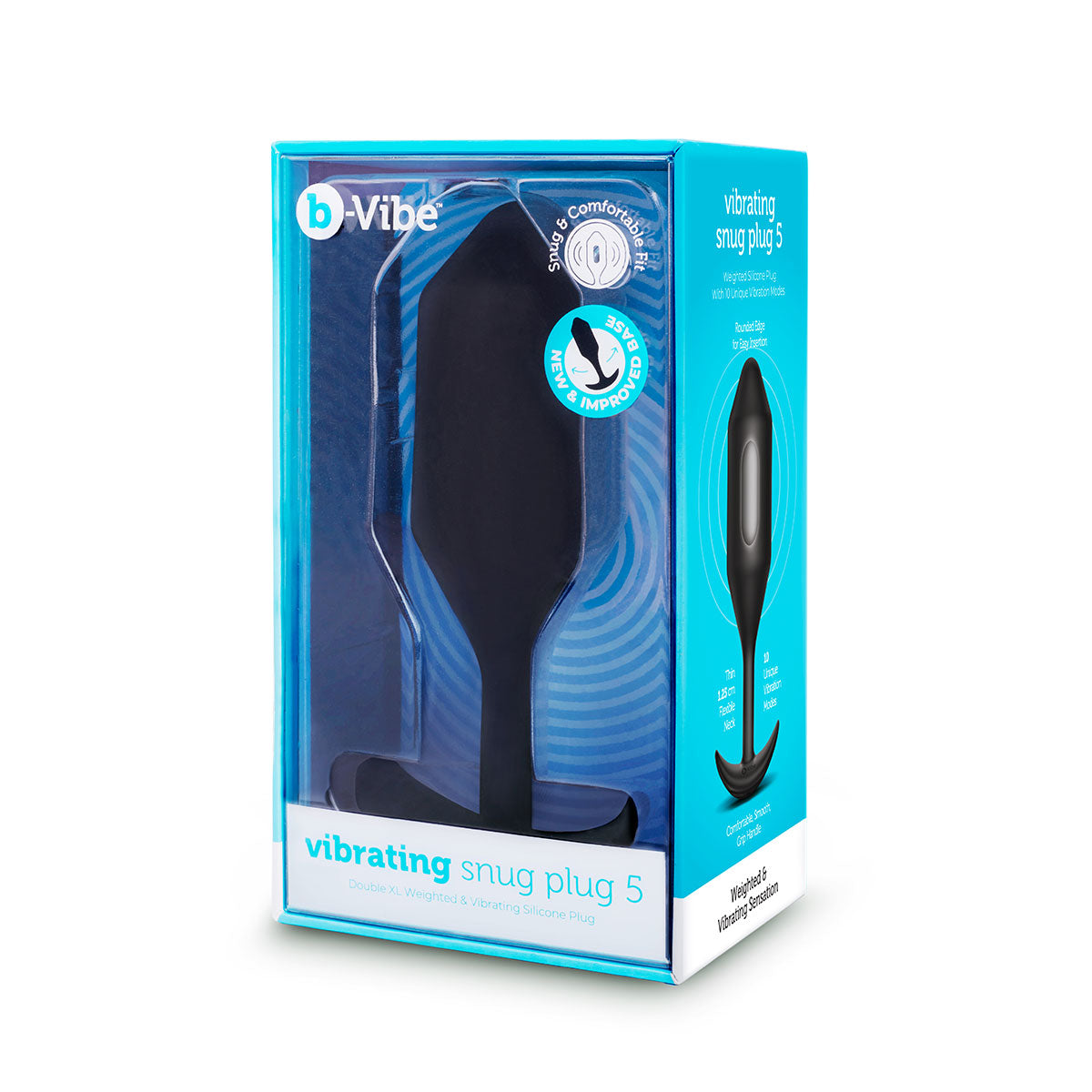 B-Vibe Vibrating Snug Plug 5 (XXL) - Black Intimates Adult Boutique