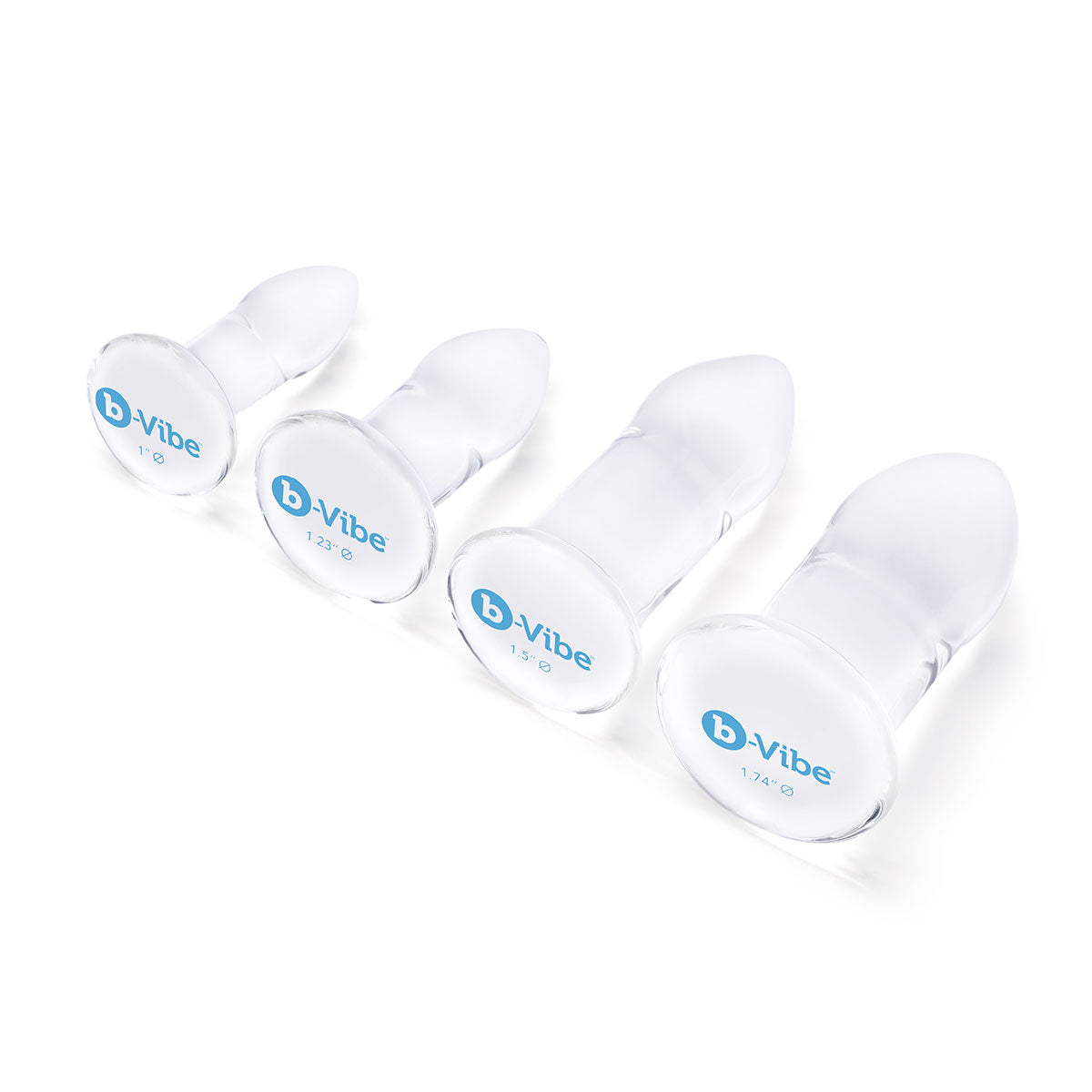 B-Vibe Glass Anal Dilators Set Intimates Adult Boutique