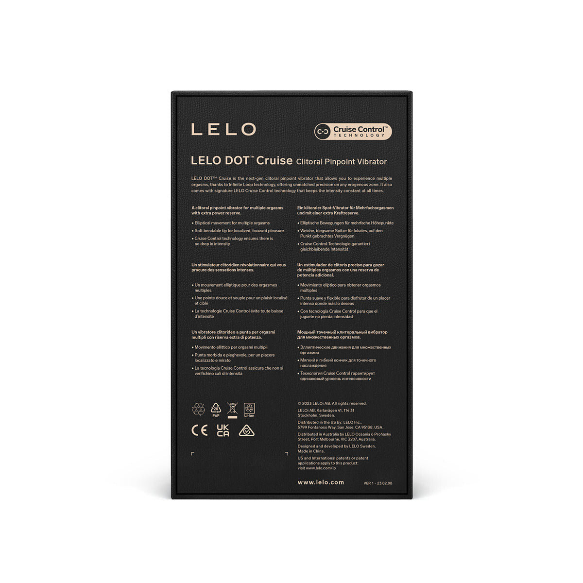 LELO Dot Cruise - Lemon Sorbet Intimates Adult Boutique