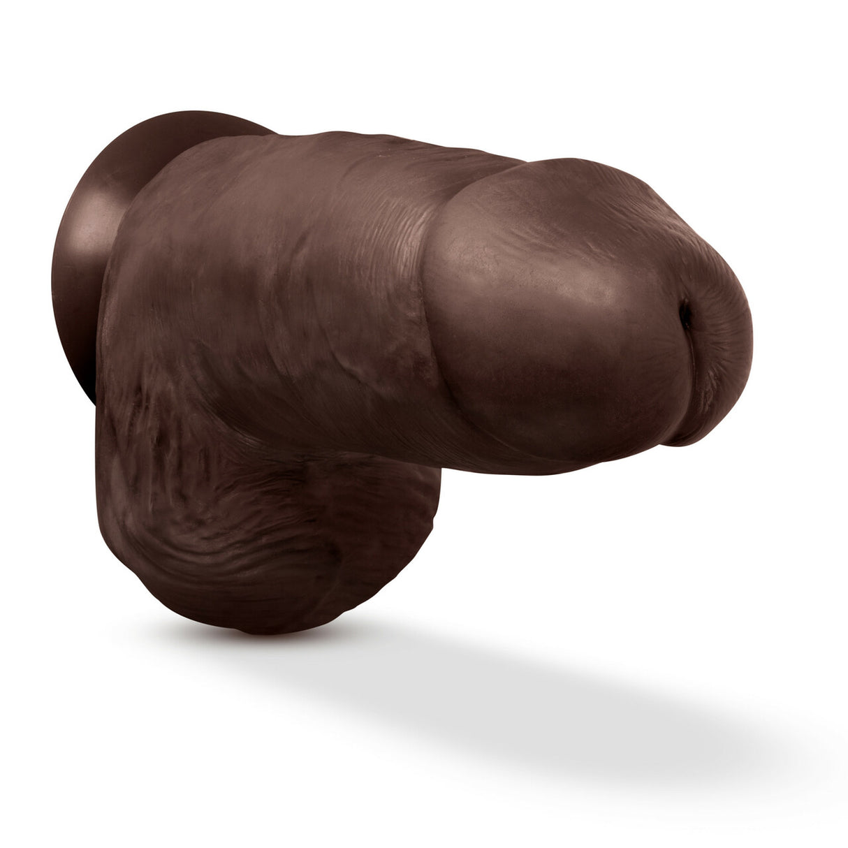 Au Naturel Chub 10in Dildo With Suction Cup Chocolate  Intimates Adult Boutique