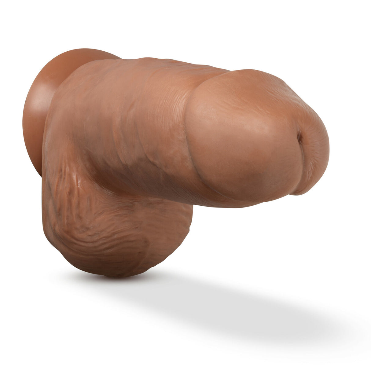 Au Naturel Chub 10in Mocha Dildo With Suction Cup  Intimates Adult Boutique
