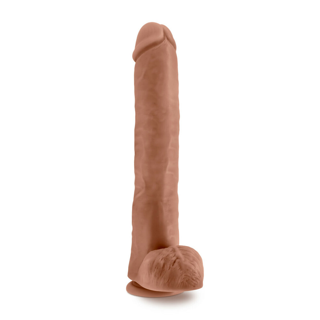 Au Naturel Daddy 14in Mocha Dildo With Suction Cup  Intimates Adult Boutique