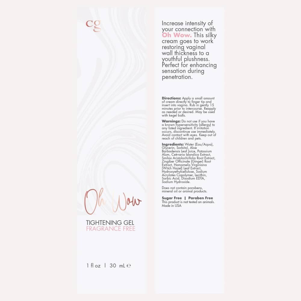 Cgc Oh Wow Tightening Gel 1 Fl Oz  Intimates Adult Boutique