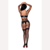 Club Candy Basque & Cheeky Panty Black L/xl
