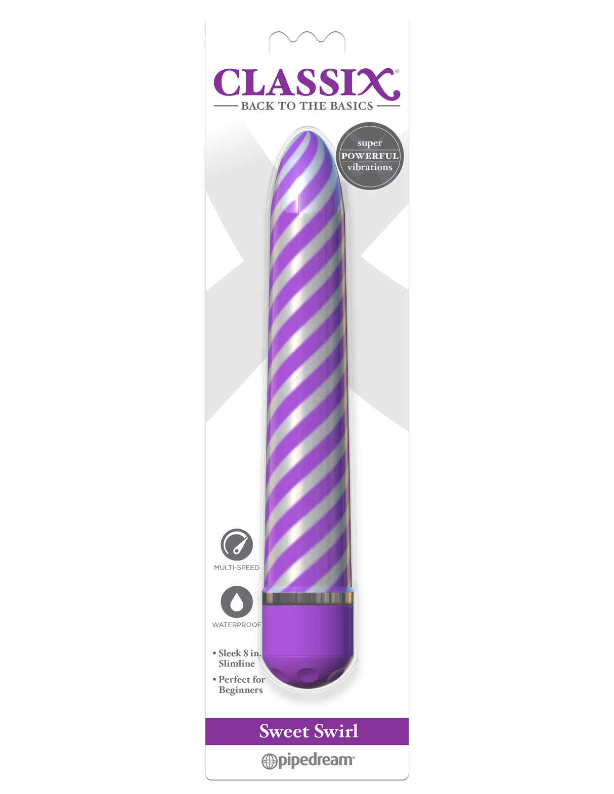 Classix Sweet Swirl Vibrator - Purple  Intimates Adult Boutique
