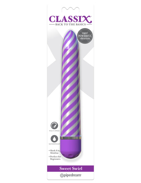 Classix Sweet Swirl Vibrator - Purple  Intimates Adult Boutique