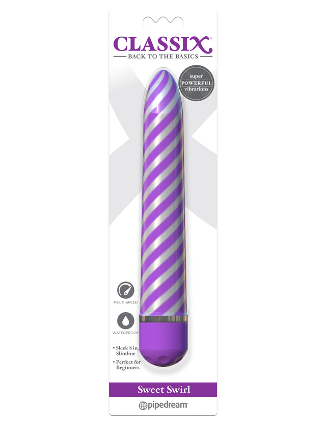 Classix Sweet Swirl Vibrator - Purple  Intimates Adult Boutique