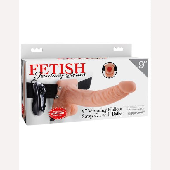 Fetish Fantasy 9 Vibrating Hollow Strap On for Men - Sextoys Category Intimates Adult Boutique