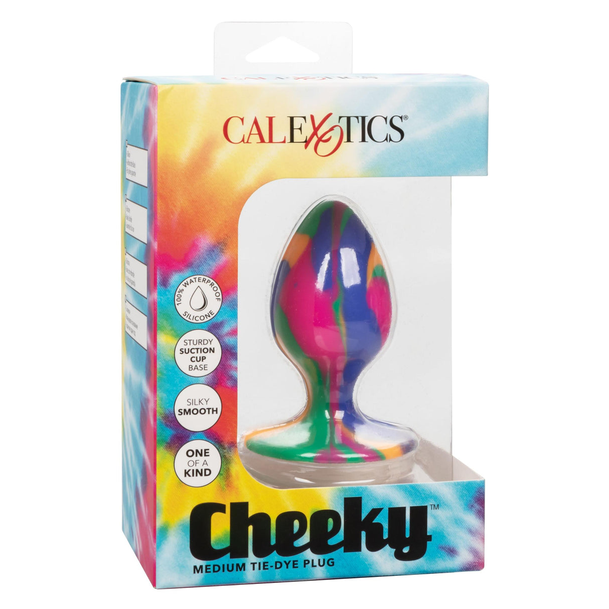 Cheeky Medium Tie Dye Anal Plug  Intimates Adult Boutique