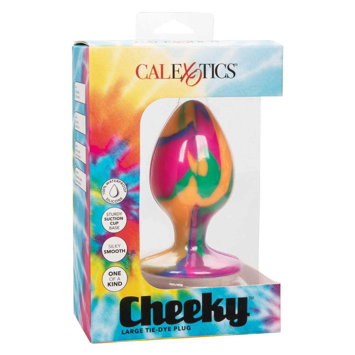 Cheeky Large Tie Dye Butt Plug  Intimates Adult Boutique