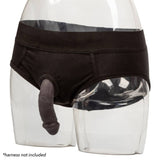 Packer Gear Black Packing Penis 4in Silicone Intimates Adult Boutique