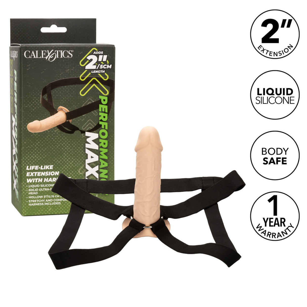 Men's Sextoys: Performance Maxx Life like Penis Extension with Harness Intimates Adult Boutique